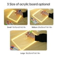 thumbnail image 3 of TFixol Compact 15x15cm LED Acrylique Drawing Board avec 7 Marqueurs de Couleur & Support, Bloc d'Art Réutilisable pour Enfants pour Jeu Créatif, 3 of 7