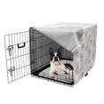 thumbnail image 5 of Queen Bee Dog Crate Cover, Outline Illustrations of Honey Bees Drawn by Hand on a Plain Background, Easy to Use Pet Kennel Cover Small Dogs Puppies Kittens, 7 Sizes, Amber and White, by Ambesonne, 5 of 6