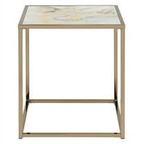 Steve Silver Salvador Contemporary 22" Square End Table, White