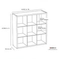 thumbnail image 7 of ClosetMaid Decorative Bookcase Open Back 9-Cube Storage Organizer, Graphite Gray, 7 of 7