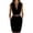 #0072-Black, variant on Women's V Neck Sleeveless Belted Blazer Dress Casual Office Style Lightweight Breathable Elegant Summer Dress