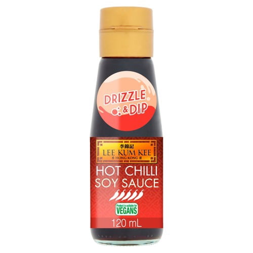 Lee Kum Kee Hot Chilli Soy Sauce 120ml, British Import (Pack of 2)
