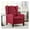 Wine Red, variant on Josephine High-Back Fabric Upholstered Accent Chair with Button Tufting and Silver Trim, Solid Wood Leg, Light Grey