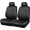 All Black, variant on Universal Pu Leather  Seat Covers Front Seats only, Airbag Compatible, Water-Resistant Durable  Vinyl, Fit for 95% ,,,SUV,Sedans (Luxury 2 count  Black)