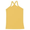 thumbnail image 3 of YONGHS Kids Girls Dance Tank Tops Spaghetti Strap Racerback Gymnastic Yoga Shirts Camisole Undershirts Yellow 11-12, 3 of 5