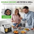 thumbnail image 4 of 1500W Electric Air Fryer & Grill with 4L Glass Pot, 7-in-1 Functions, Large Digital Control Panel, 4 of 5