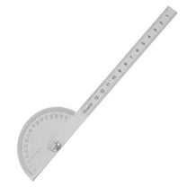 COSMOBETTY 1Pcs 150mm MultiFunctional Angle Measuring Ruler Stainless Steel Protractor for Office Use