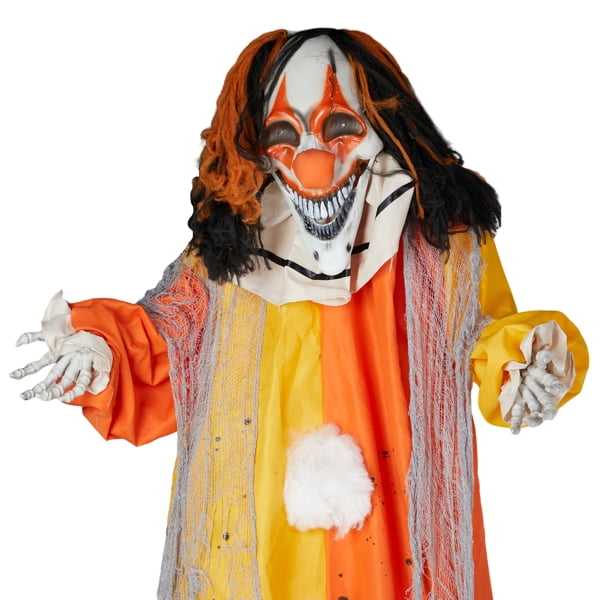 8.2FT Halloween Standing Decoration, Sensor-Activated , Weather-Resistant Synthetic Fiber & Iron for Yard/Garden