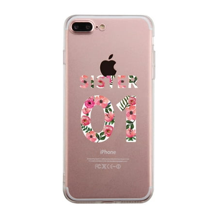 Sister01-Right Best Sister Matching Clear Case For iPhone 7