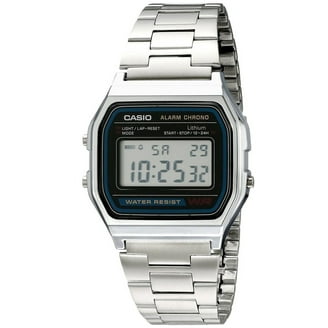 Casio, Men's Digital Watch, A158W-1, Silver Stainless Steel