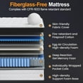 thumbnail image 6 of Queen Mattress, 12 Inch Hybrid Memory Foam Mattress in a Box, Pressure Relief, 6 of 7