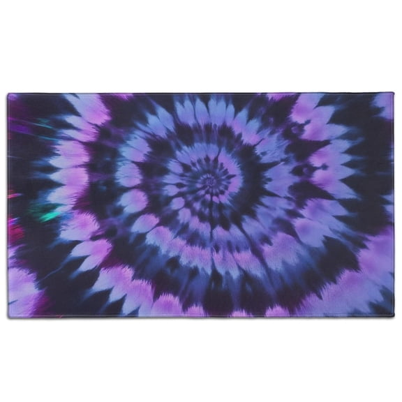 Blue Purple Tie Dye Pattern Door Rugs,Washable Non Slip Door Mats Indoor,Decorative Door Mats,Entry Mat Indoor for Entrance,Bedroom,Kitchen,Bathroom,17"x30"