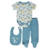 Bon Bebe Baby Boys' Dinosaur 3-Piece Layette Set (Newborn)