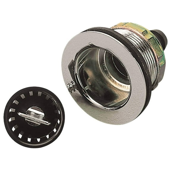 CintBllTer Line Sink Drain w/Strainer for 2" Drain Openings