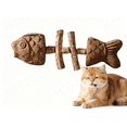 thumbnail image 3 of 2026 New Cat Chew Toy, Fishbone Shape Cat Dental Chews Care Tools with Catnip Silvervine, Durable Cat Dental Toy, 3 of 7