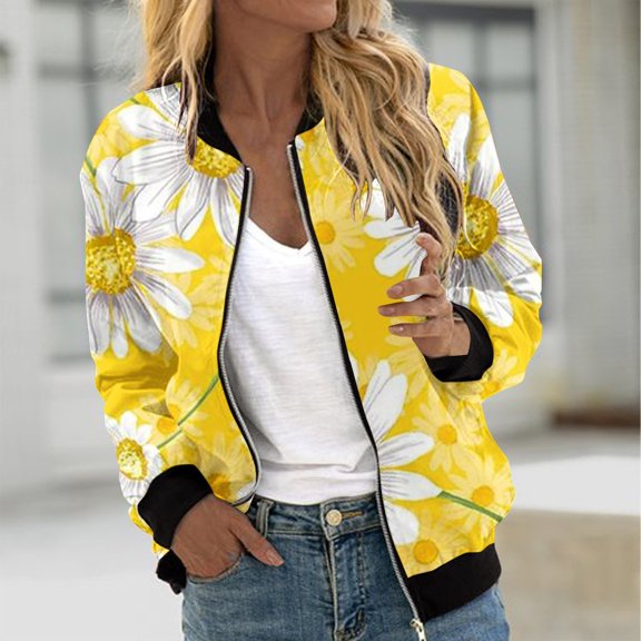 frariair Ladies Lightweight Blouse Shirt With Baseball Inspired Design And Flowy Silhouette For Casual Outings Yellow