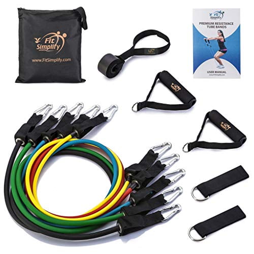 Door Anchor Resistance Band Exercise Bands Fitness Workout with Wide Handles Steel Clasp Ankle Straps for Home Gym Outdoor Travel Carry Bag Resistance Bands Set 23pcs 