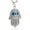 Silver, variant on 18k Gold Plated Iced Out CZ Stainless Steel Blue Evil Eye Beads Fatima Hamsa Hand Pendant Necklace (Gold)