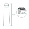 thumbnail image 6 of 200Pcs Galvanized Garden Staples Landscape Ground Nails Stakes Pins Spikes Pegs U-shaped 6" 11 Gauge Steel Fit for Securing Weed Barrier Fabric Landscape Ground Cover Lawn, 6 of 6