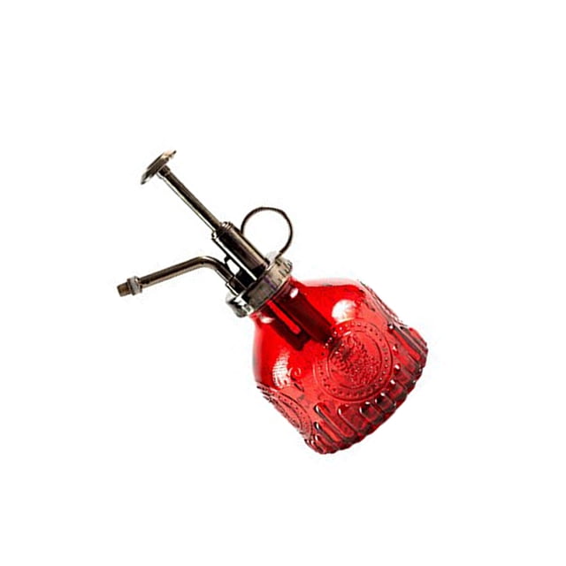 Regadera de vidrio Injueey en relieve presión de aire color Vino Rojo
