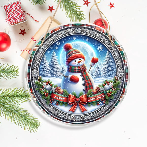 Wooowa Christmas Doorplate Adornment Elegant Christmas Party Pendant for Home Shop Decoration for Creating Warm Atmosphere During Holiday Celebrations
