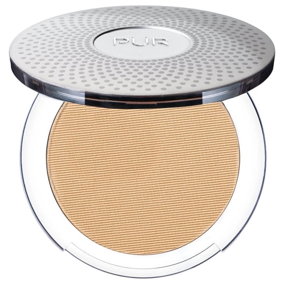 PÜR MINERALS 4-in-1 Pressed Mineral Makeup SPF 15 Powder Foundation with Concealer & Finishing Powder - Medium to Full Coverage- Cruelty-Free & Vegan Friendly, Bisque/MG3 0.28 Ounce