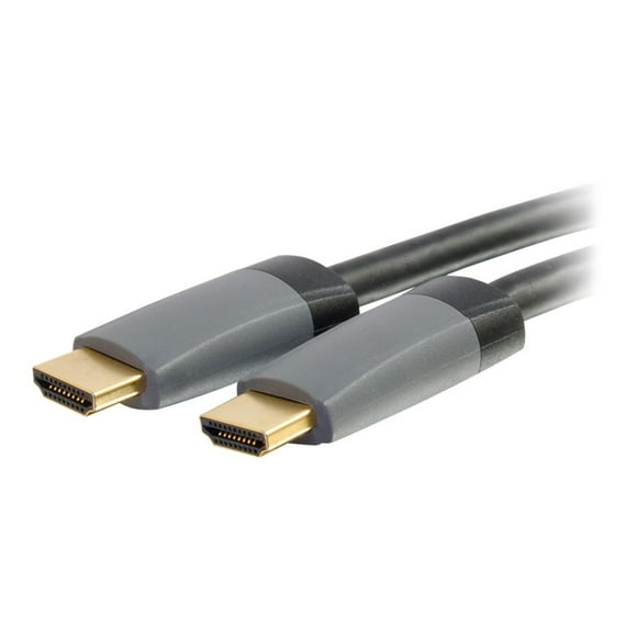 C2G Ethernet HDMI 2 M Câble (6 Pi) - In-Wall à Haute Vitesse CL2 - M/M - Câble HDMI avec Ethernet - Mâle HDMI vers Mâle HDMI - 6,6 Pi - Blindé - Noir