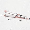 thumbnail image 2 of 2-in-1 Titanium Ionic Flat Iron,Hair Straightener & Curler, Fast Heating, Dual Voltage, Pink, for All Hair Types, 2 of 6