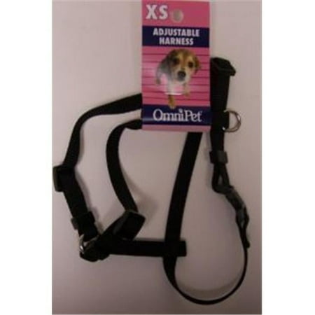 UPC: 0024764171165 | Omni Pet 445-17116 Omni Pet No.17XS-BK Adjustable Nylon Harness 7-11in Xsmall Color Black