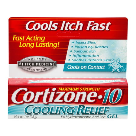 Cortizone 10 Cooling Relief Gel 1oz (Best Cream For Poison Ivy Rash)