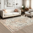 thumbnail image 5 of Findosom 5'x7' Vintage Area Rug for Living Room, Machine Washable Rugs Non Slip Distressed Indoor Rug,Large Retro Area Rug Floor Carpet for Bedroom Dining Room Entryway Office Decor,Beige, 5 of 11
