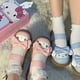 thumbnail image 3 of Zapatos de cuero de dibujos animados Kawaii Cinnamoroll Kuromi My Melody Sanrio, informales, con punta redonda, para primavera y otoño, novedad de 2022, 3 of 4