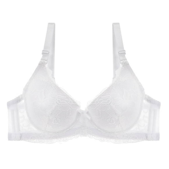 Brasier Carnival Encaje Flores y Moño Blanco Talla 38B