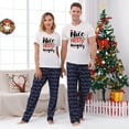 thumbnail image 2 of Short Sleeve Matching Christmas Pajamas Nice Or Naughty, Family And Dog Christmas Pjs, Extended Sizes, 2 of 7