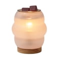 thumbnail image 4 of Mainstays Sculpted Glass Ribbed Fragrance Wax Melt Warmer, Soft Silver, 4 of 8
