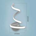 thumbnail image 2 of Aplique de pared LED en espiral moderno Apliques de metal acrílico Lámpara para el hogar (luz blanca), 2 of 5