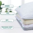thumbnail image 2 of LBRO2M Adjustable Memory Foam Bed Pillow, 3 in 1 Pillow with Cooling Removeable Bamboo Pillowcase, Standard, 2 of 7