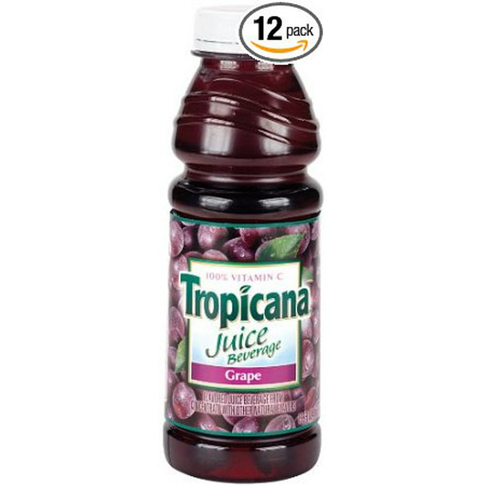 12 PACKS Tropicana Grape Juice, 15.2Ounce Bottles