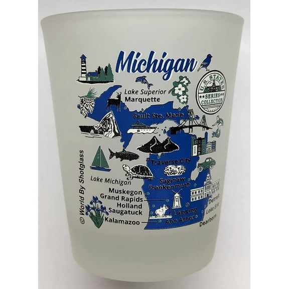 Michigan US States Series Collection Shot Glass