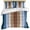 Blue, variant on Sage Green Bedding 3 Piece Duvet Cover Set Queen Size, Farmhouse Wood Grain Vintage Brown Striped Soft Microfiber Comforter Cover with Zipper Closure & Pillowcases, FadeResistant Quilt Cover