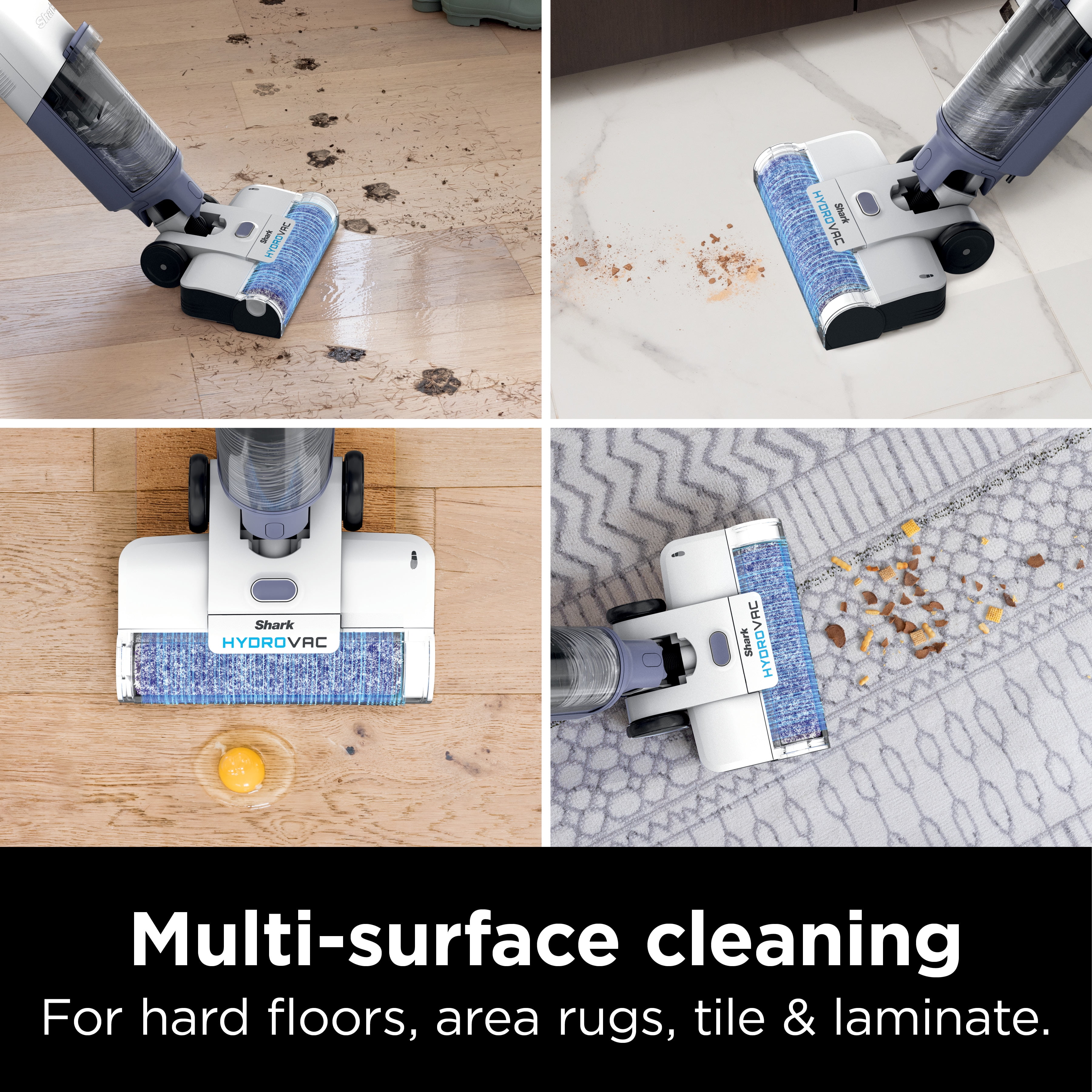 Shark HydroVac™ Cordless Pro 3in1 vacuum, mop & self-cleaning system, with antimicrobial brushroll* & cleaning solution, for Hardwood, Tile, Marble & Area Rugs, WD200 - 3