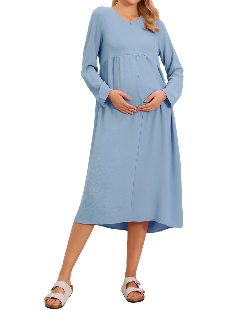 fitted lace wedding dress SAGE CIRCLE LOUNGE DRESS Maternity & Nursing Dress main image 1