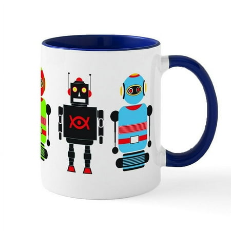 

CafePress - Robots Mugs - 11 oz Ceramic Mug - Novelty Coffee Tea Cup