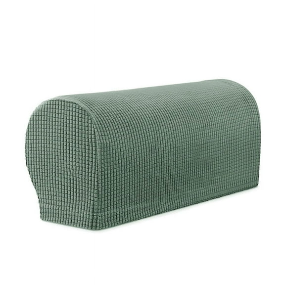 suxuMhao Sofa Armrest Cover,2 Pcs Anti-Slip Protective Slipcovers with Elasticity,Armrest sofa protective cover,Fit 18*15*5cm,Dark Green Sofa Armrest Protectors,Ideal for Sofa Slipcovers Category