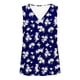 thumbnail image 4 of Mujeres sin mangas Tops verano no posicionado impreso rayas V-cuello capa base blusa casual, Mujeres V-cuello de verano Tops, 4 of 6