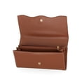 thumbnail image 4 of Free Assembly Women's Avery Cut Out Clutch Wallet, Cognac Brown and Cream, 4 of 4