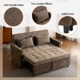 thumbnail image 5 of Jopath 3 In 1 Convertible Sleeper Sofa Bed, 56.9" Small Pull Out Couch Bed With Adjustable Backrest, Chenille Loveseat Couches With Side Pocket, Usb Ports&Phone Holder For Small Places, 5 of 11