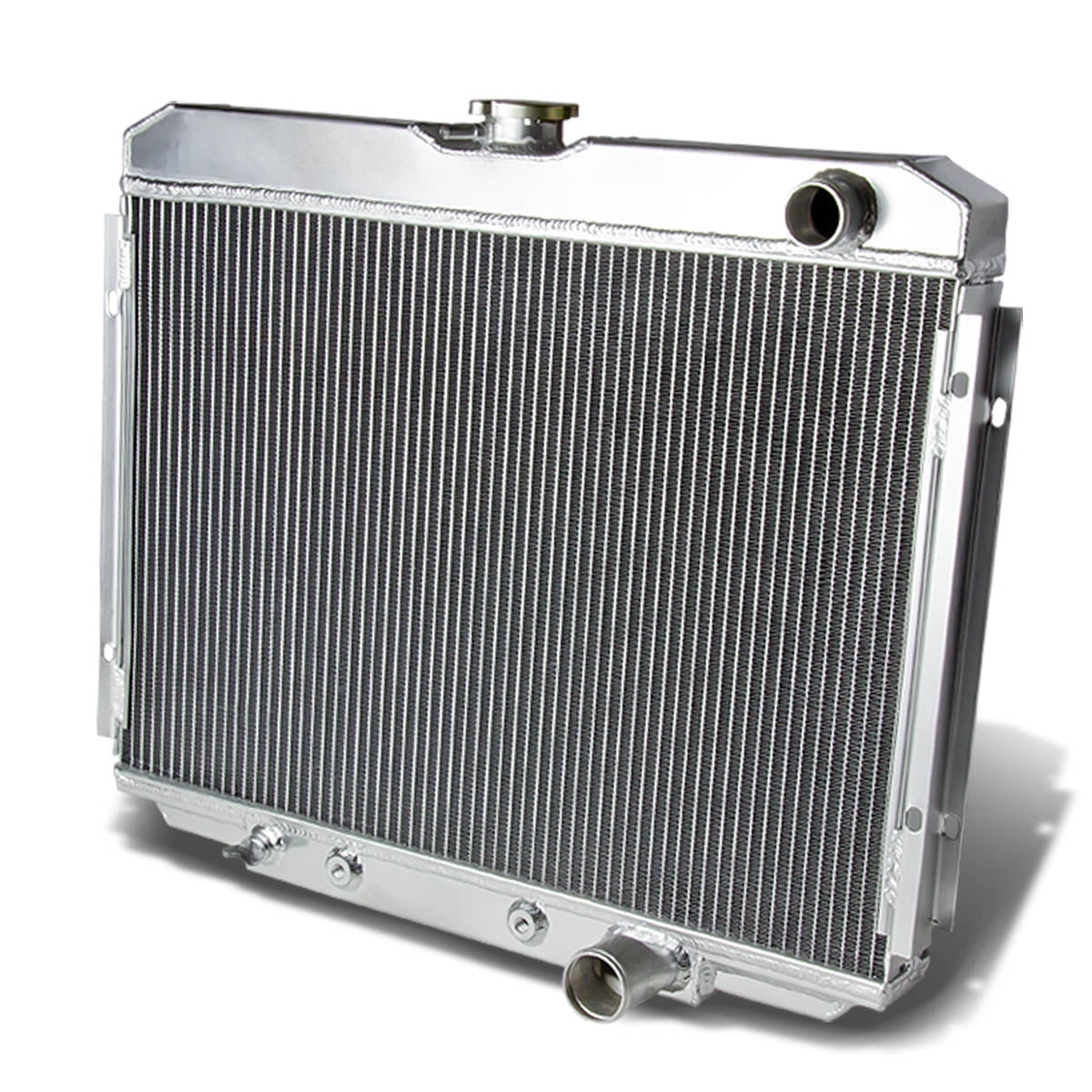 1967 68 69 70 Ford Mustang 2 Row Champion Alum Radiator Fan Combo