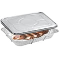 thumbnail image 3 of VeZee 20.75x12.75x3 inches Full Size Aluminum Pans with Lids & Handle Rack, BPA-Free, Non-Stick, Perfect for Baking & Catering:50CT, 3 of 5
