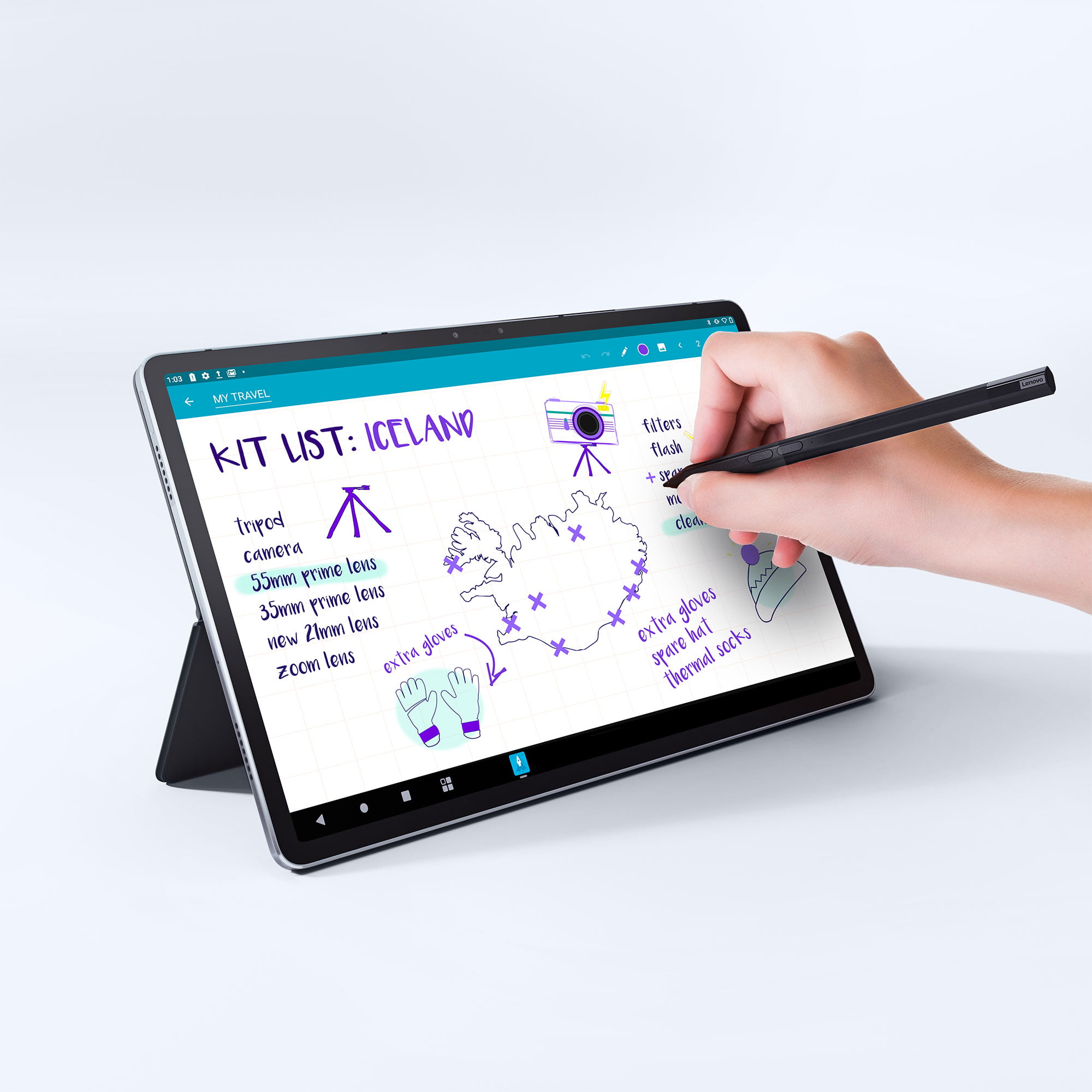 Lenovo Tab P11 Pro Tablet + pen + keyboard bundle, 